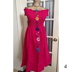 Mexican Boho Embroidered Dress